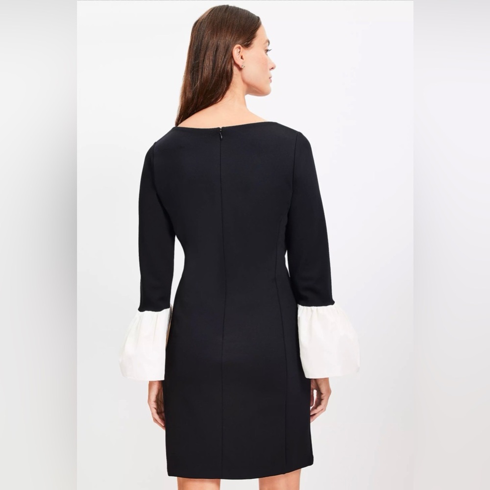 NWT LOFT Flounce Cut Ponte Mini Dress - XSP - Picture 3 of 6